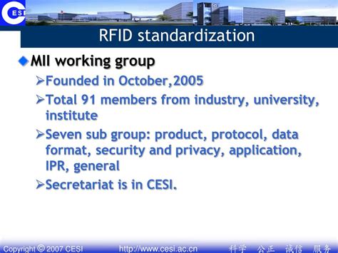 rfid standardization in china